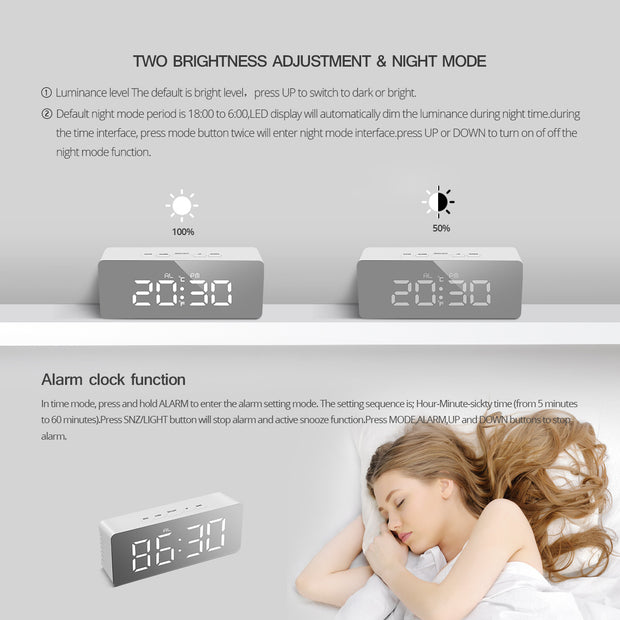 Children's Alarm Clock Led Electronic Clock Multi-Function Digital Electronic Clock Alarm Clock Student Special Desktop Clock