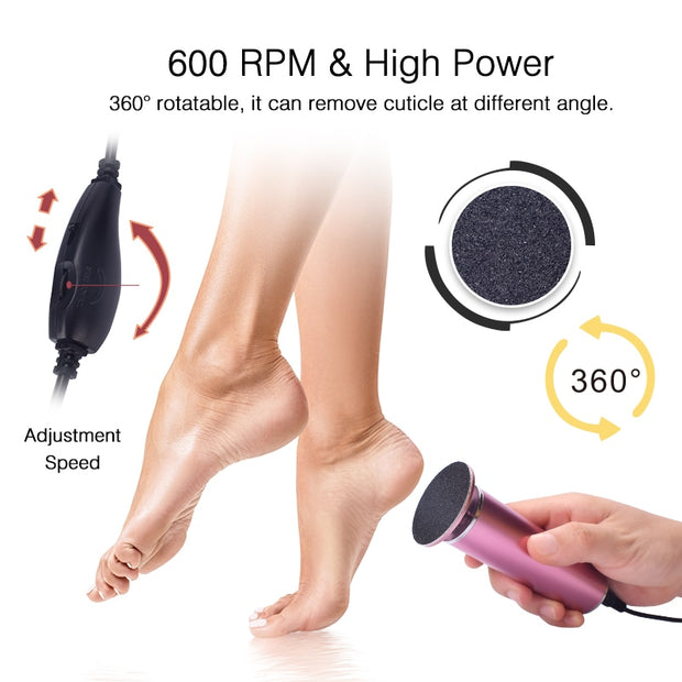 Electric Pedicure Tools Foot Care File Leg