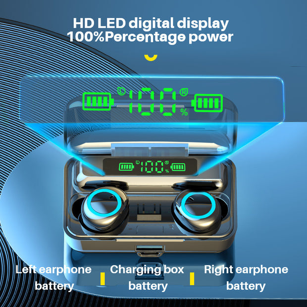 Wireless Binaural Private Model Digital Display With Power Bank