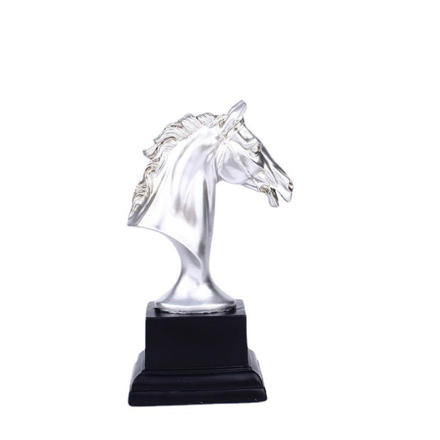 Sports resin crafts, horse head trophies, gifts, office decorations,