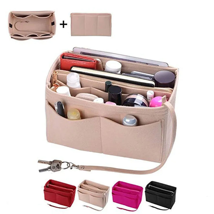 Multi pocket women's makeup bag toiletries makeup storage bag