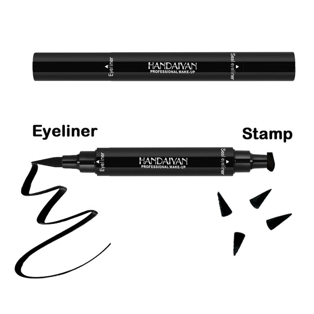 Triangle Seal Eyeliner 2 In 1 Waterproof Eyeliner Make Up