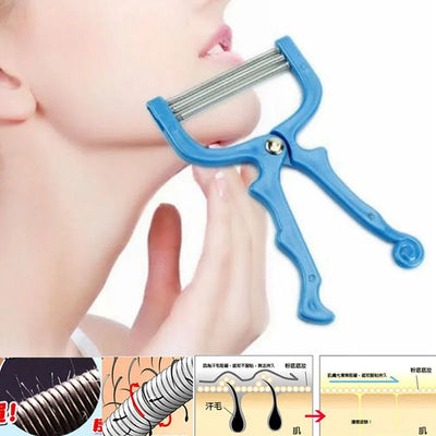 Handheld Facial Hair Removal Threading Spring Rolled Face Beauty Epilator Tools Facial Hair Removal Tools